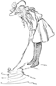 the Princess played
beside a little brook