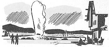 Old Faithful Geyser and Inn