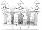 BRICK BATTLEMENT&mdash;VENICE.