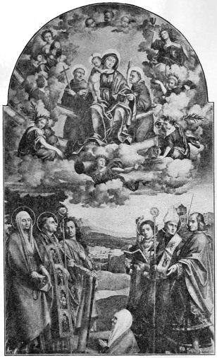 VIRGIN AND CHILD WITH SAINTS IN GLORY (PAOLO MORANDO
DETTO CAVAZZOLA)