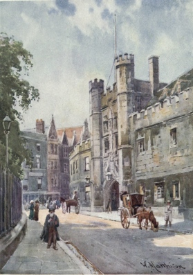 THE GATEWAY OF CHRIST’S COLLEGE FROM ST. ANDREW’S STREET

The Gateway is coeval with the founding of the College, and dates from
the first decade of the sixteenth century.