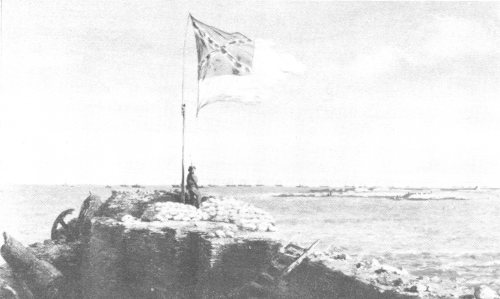 &ldquo;The Flag of Sumter, October 20, 1863&rdquo; painted by Conrad Wise Chapman, Confederate artist. Courtesy Confederate Museum, Richmond.