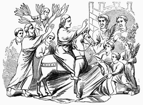 Illustration: Fig. 101.&mdash;Christ’s Triumphal Entry into Jerusalem.