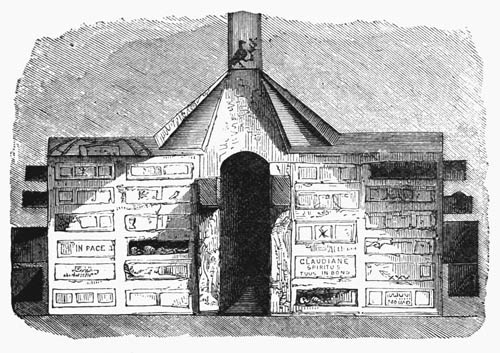 Illustration: Fig. 15.&mdash;Section of Cubicula with Luminare.