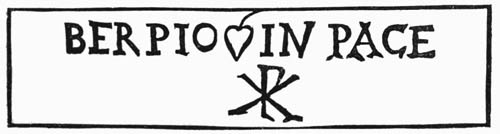 Illustration: Fig. 32.&mdash;To Berpius, (or Verpius,) in Peace.