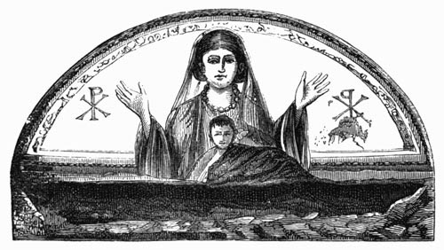 Illustration: Fig. 90.&mdash;The Earliest Madonna.