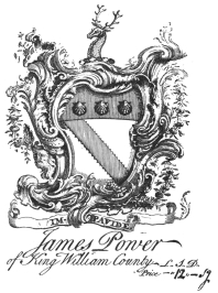 image of book-plate not available: JamesPower

of King William County L.J.D.