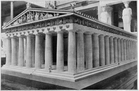 RESTORED MODEL OF THE PARTHENON, METROPOLITAN MUSEUM OF
ART, NEW YORK.