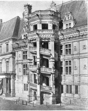Image not available: SPIRAL STAIRCASE, CHÂTEAU OF BLOIS.

(By permission of Neurdein, Paris.)