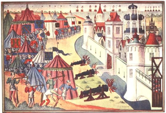 From the Froissart MS. in the British Museum Reproduced by Andr� and Sleigh, Ltd., Bushey, Herts