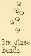 Six glass
beads.
