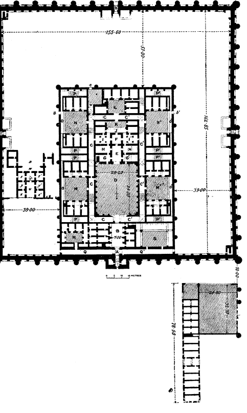 Fig. 79.&mdash;UKHEIḌIR, GROUND PLAN.