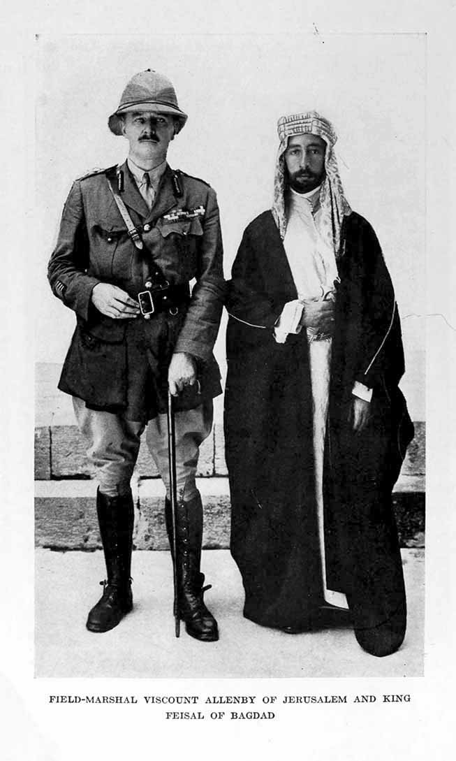 Photograph: FIELD-MARSHAL VISCOUNT ALLENBY OF JERUSALEM
    AND KING FEISAL OF BAGDAD