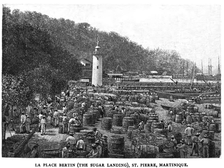 La Place Bertin (the Sugar Landing), St. Pierre, Martinique.