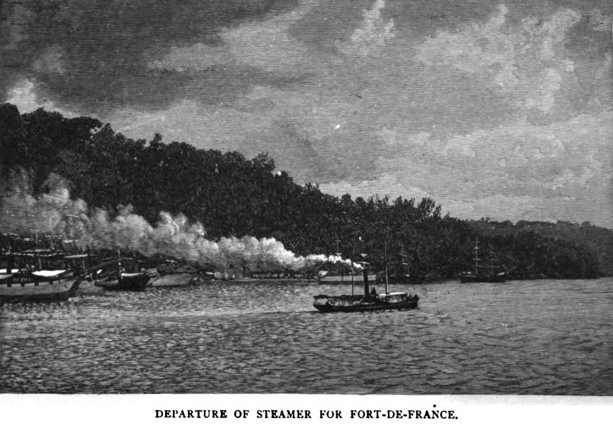 Departure of Steamer for Fort-de-france.