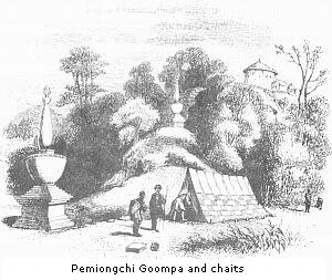 Pemiongchi Goompa
and chaits