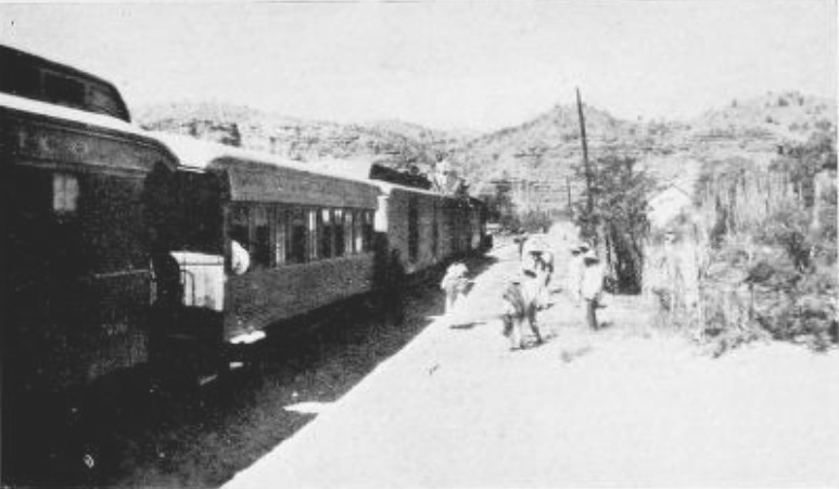 IN THOSE DAYS TRAINS DID NOT VENTURE TO RUN AT NIGHT ACROSS
THE SONORA DESERT
