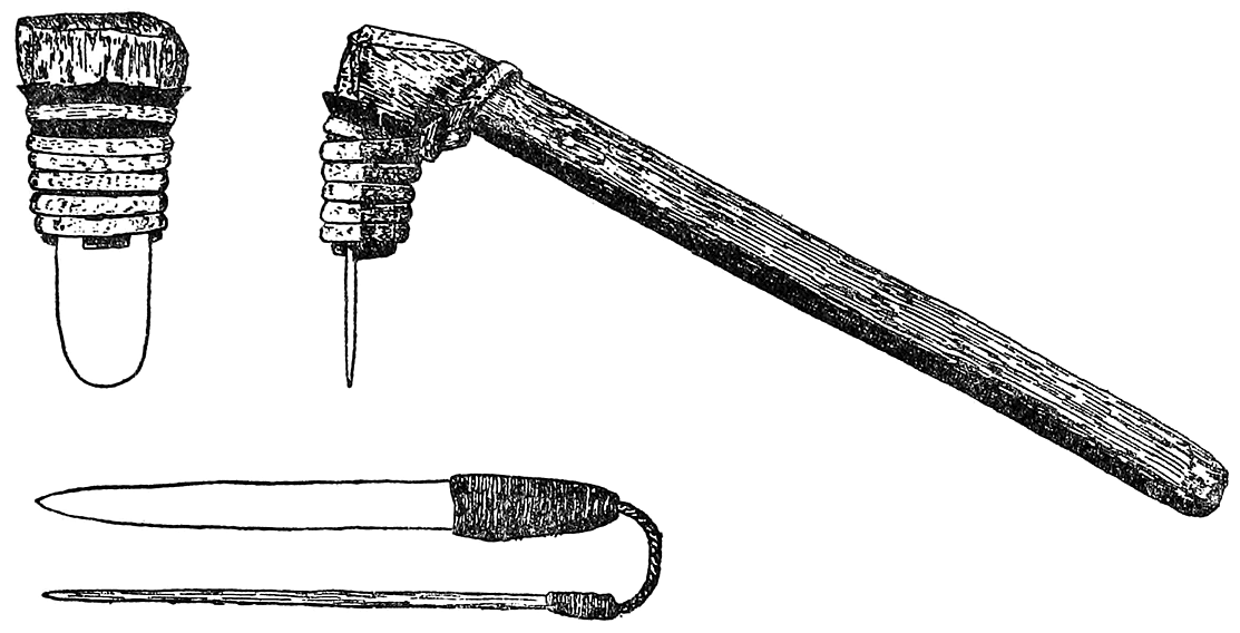 Fig. 28. Adze and knife